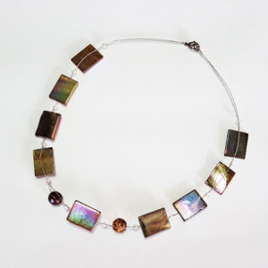 Statement Perlmutt Kette