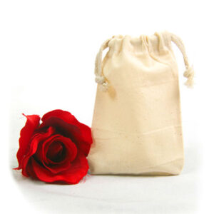 Zuziehbeutel Mini aus Baumwolle 10 x 14 cm